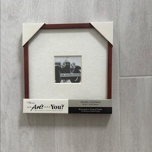Ultimate Walnut Wooden 10x10 Photo Frame with Mat